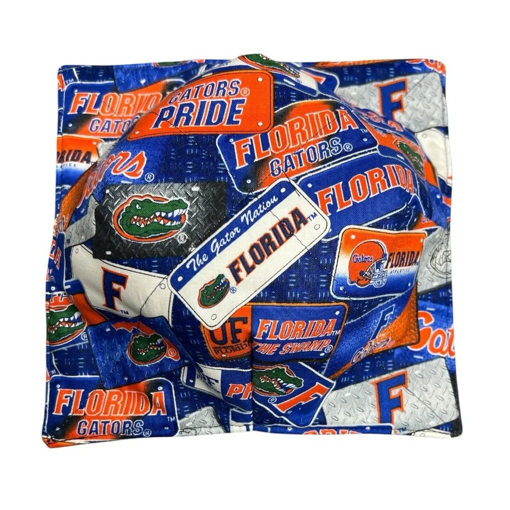 Hand Crafted Florida Gators Bowl Cozy Reversible Microwavable NCAA Team Fan Gift
